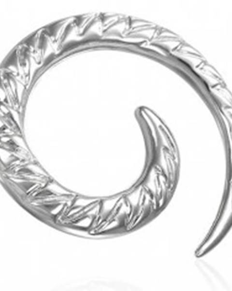 Expander do ucha špirála - zúbky - Hrúbka piercingu: 3 mm